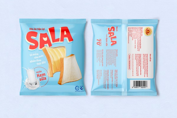 Bánh Sala được chế biến từ 100% nguyên liệu sạch, quy trình khép kín, hiện đại, đảm bảo an toàn vệ sinh thực phẩm